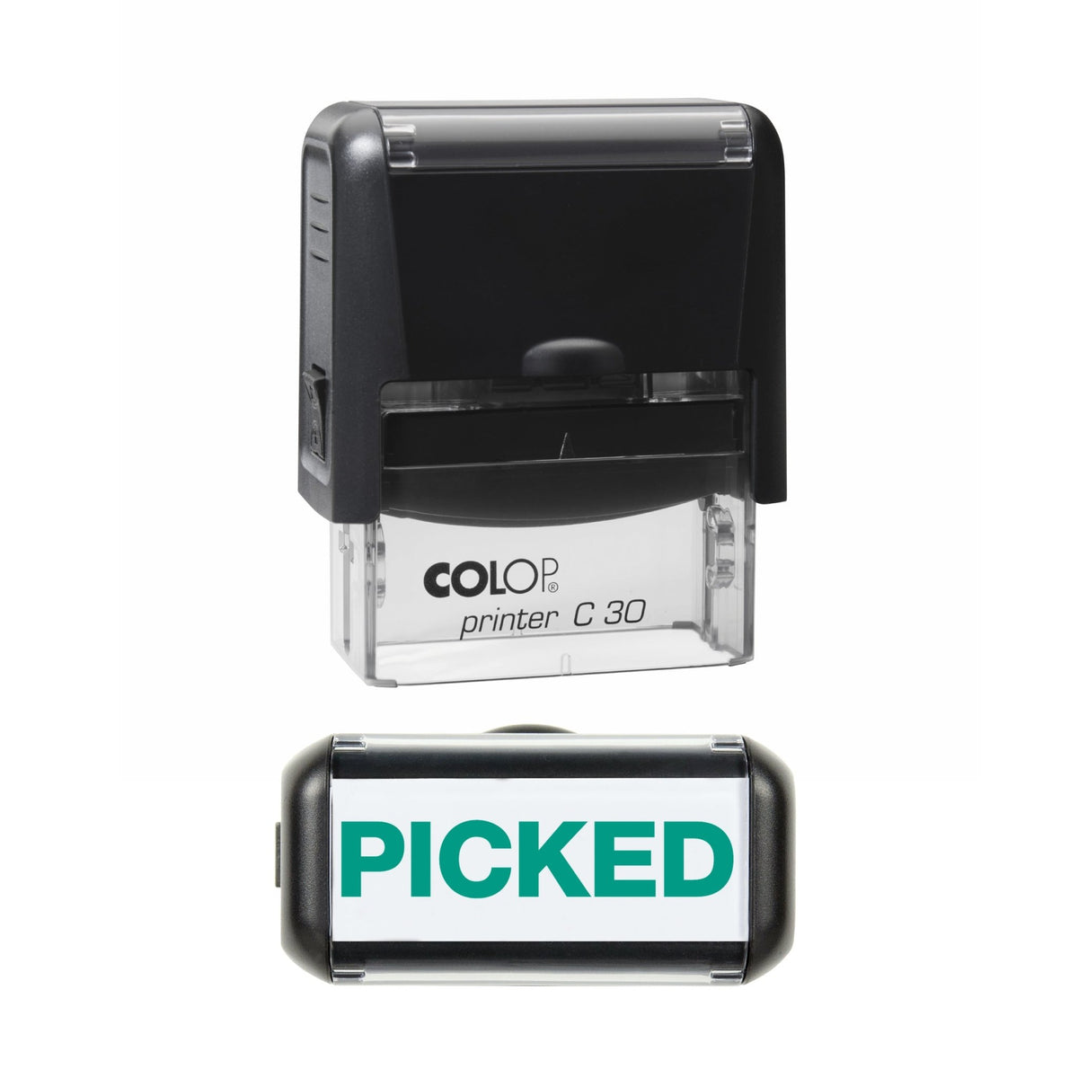 Picked - Rubber Stamp - 45mm x 9mm Impression