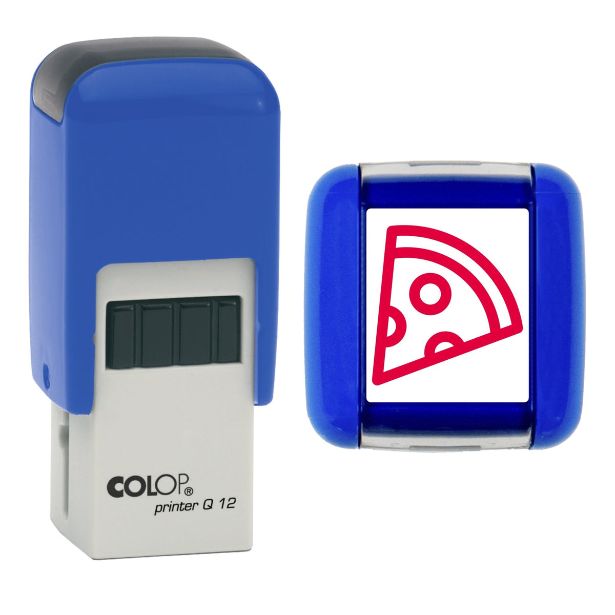 Pizza - Loyalty Card Self-Inking Stamp - COLOP Q12 - 12 x 12mm