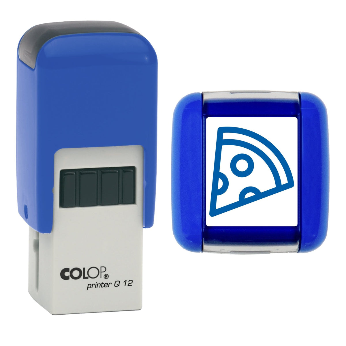 Pizza - Loyalty Card Self-Inking Stamp - COLOP Q12 - 12 x 12mm