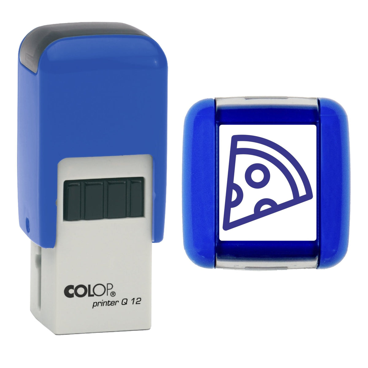 Pizza - Loyalty Card Self-Inking Stamp - COLOP Q12 - 12 x 12mm