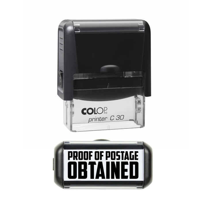 Proof Of Postage Obtained Stamp, 45 x 18mm, COLOP C30