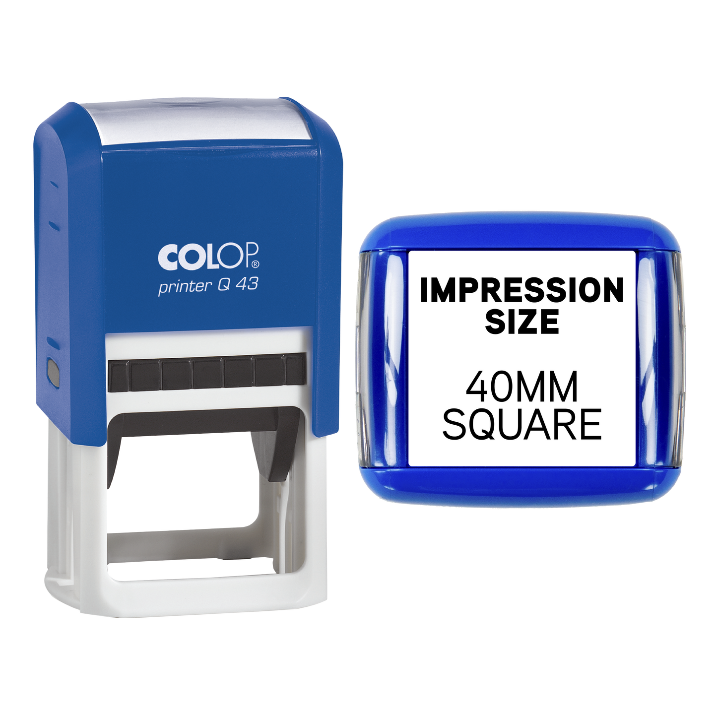 UV Security Stamp with Invisible UV Ink | Custom Personalised Stamp for Asset Marking, Property Identification, Anti-Theft Security & Document Verification | COLOP Printer Q43