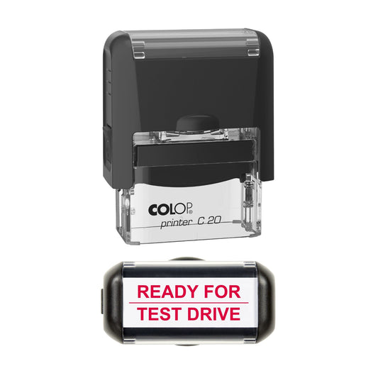 Ready For Test Drive Vehicle Service Stamp, 37 x 12mm, COLOP C20