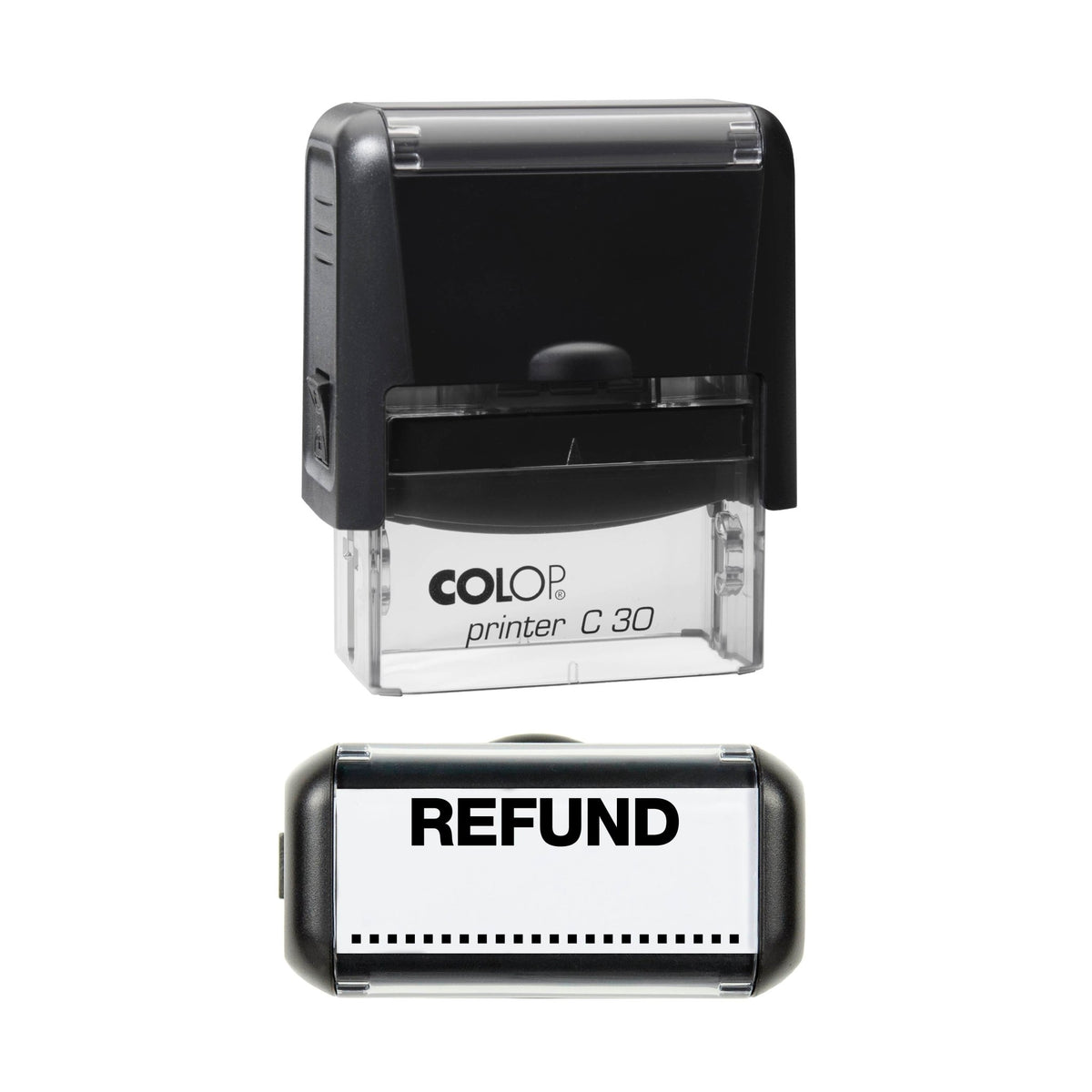 Refund - Rubber Stamp - 43mm x 16mm Impression