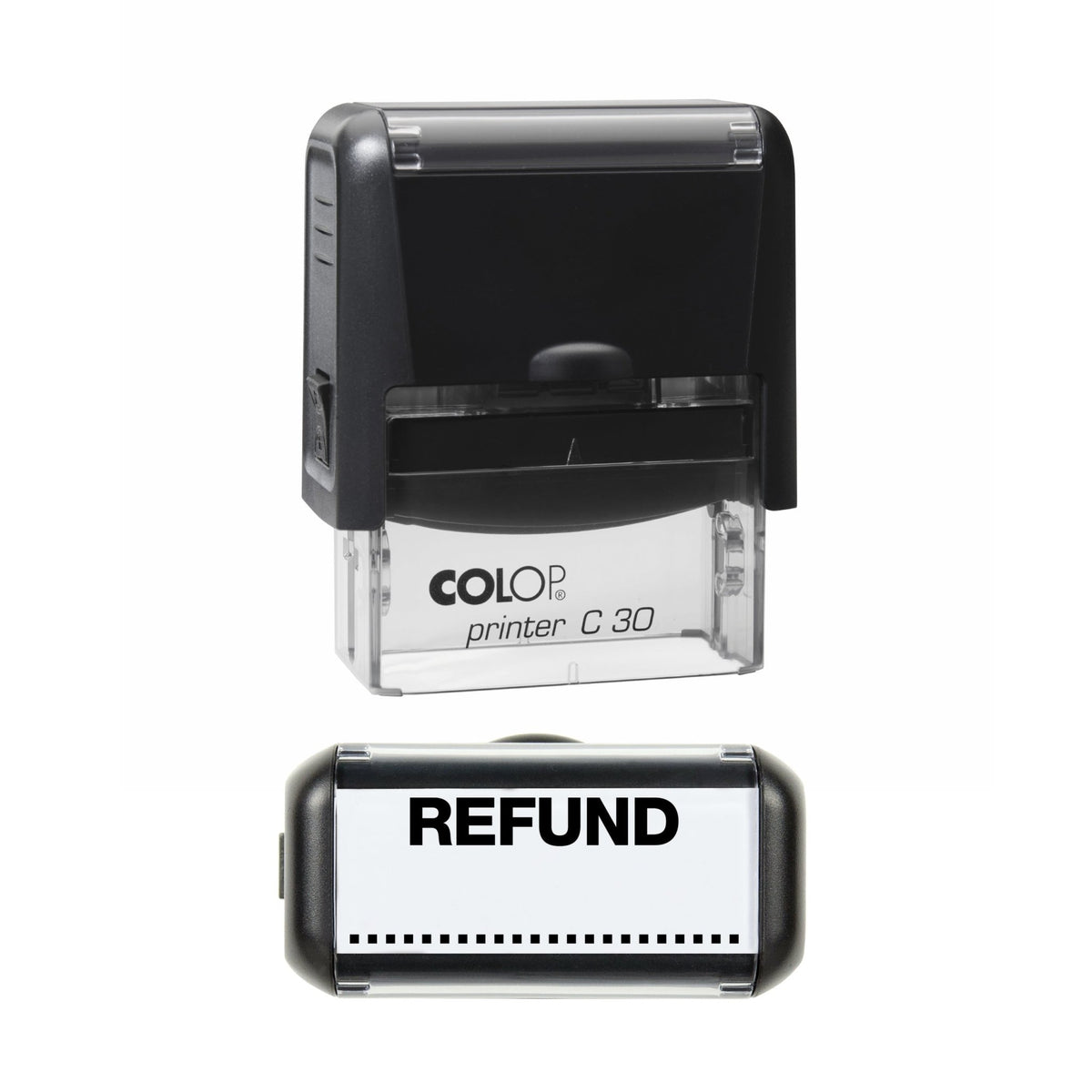 Refund - Rubber Stamp - 43mm x 16mm Impression