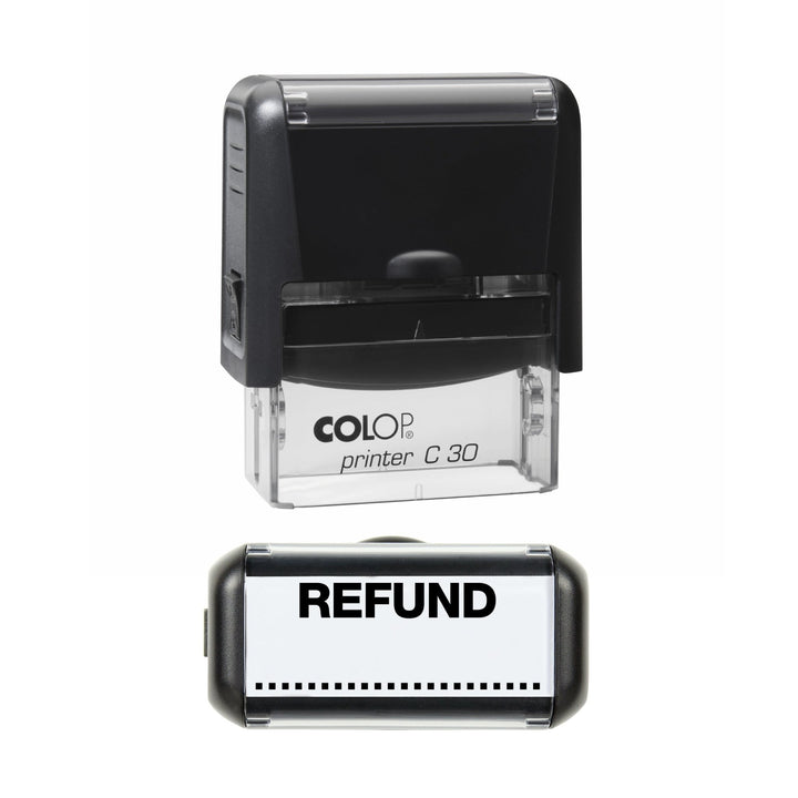 Refund - Rubber Stamp - 43mm x 16mm Impression