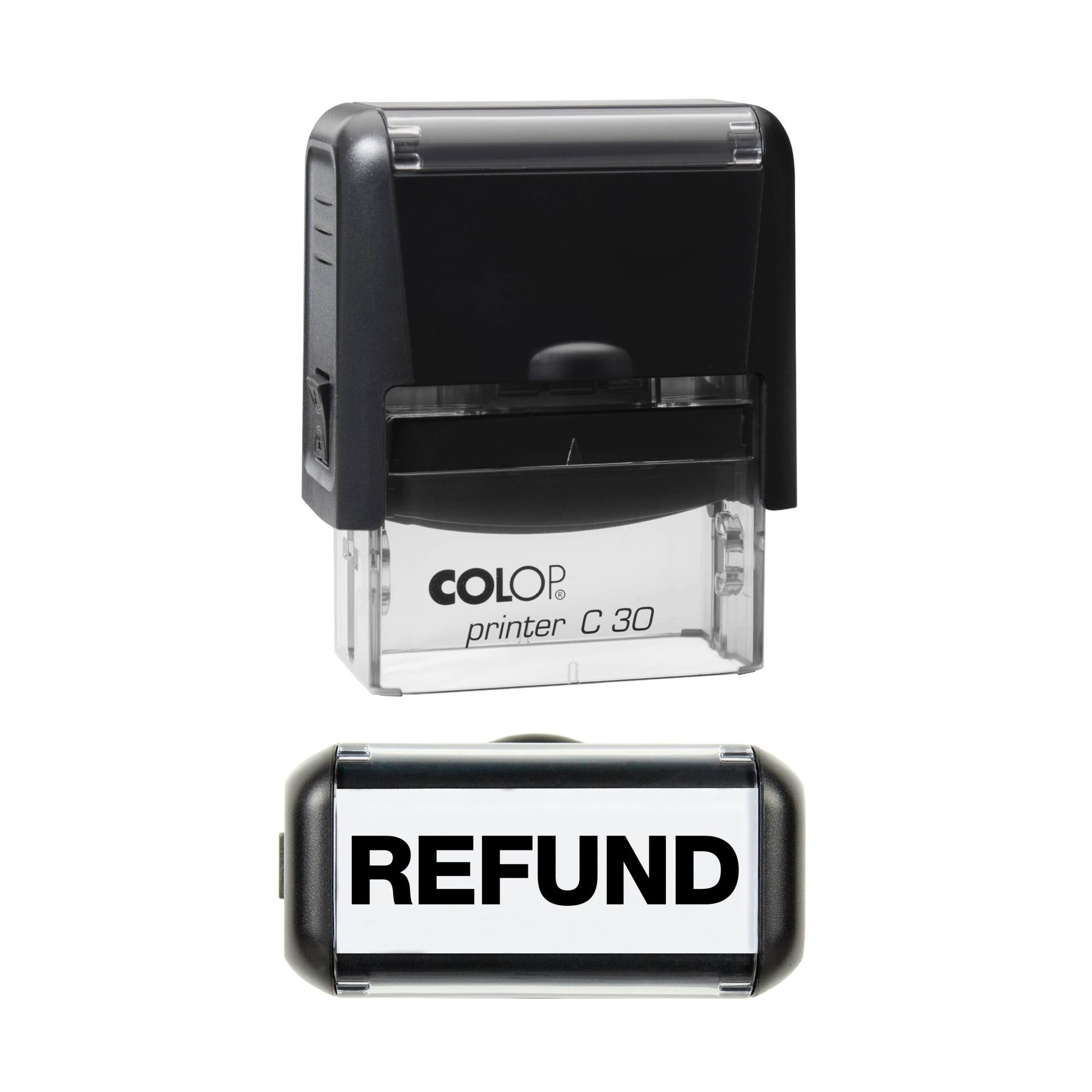 Refund - Rubber Stamp - 45mm x 6mm Impression