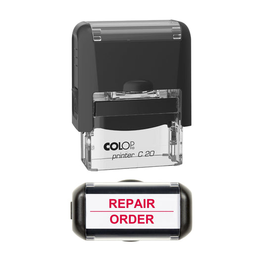 Repair Order Vehicle Service Stamp, 37 x 12mm, COLOP C20