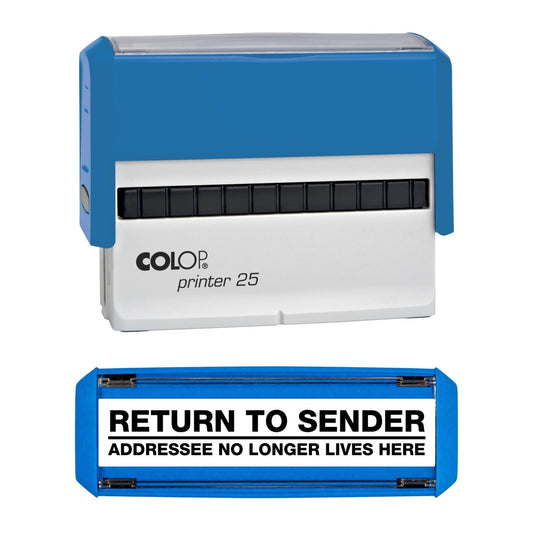 Return To Sender - Rubber Stamp - COLOP P25 - 75mm x 11mm Impression