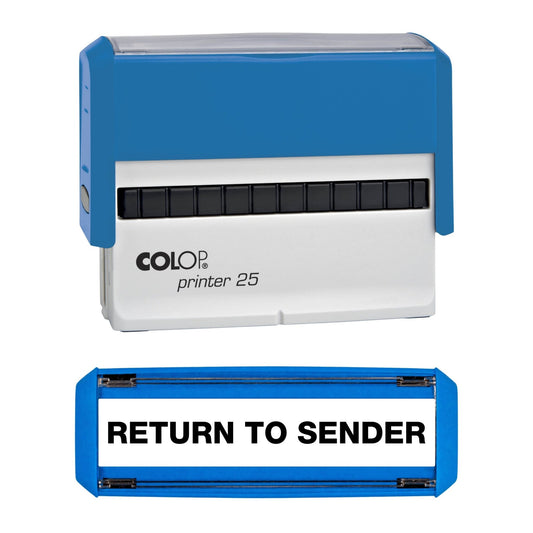 Return To Sender - Rubber Stamp - COLOP P25 - 75mm x 5mm Impression