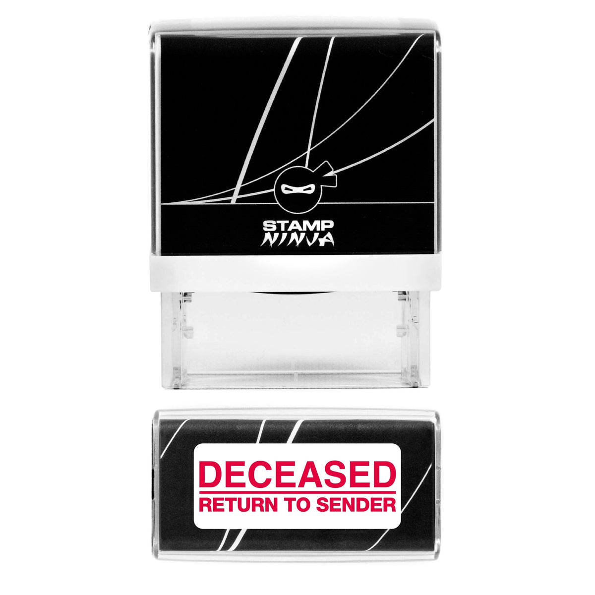 Return to Sender Stamp - Deceased - Self Inking - 37mm x 12mm