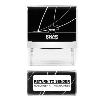 Return To Sender Stamp - No Longer At This Address - Self Inking - 45mm x 18mm