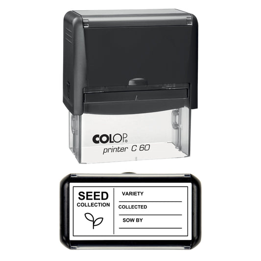 Seed Collection Packet Stamp, 77 x 36mm, COLOP C60