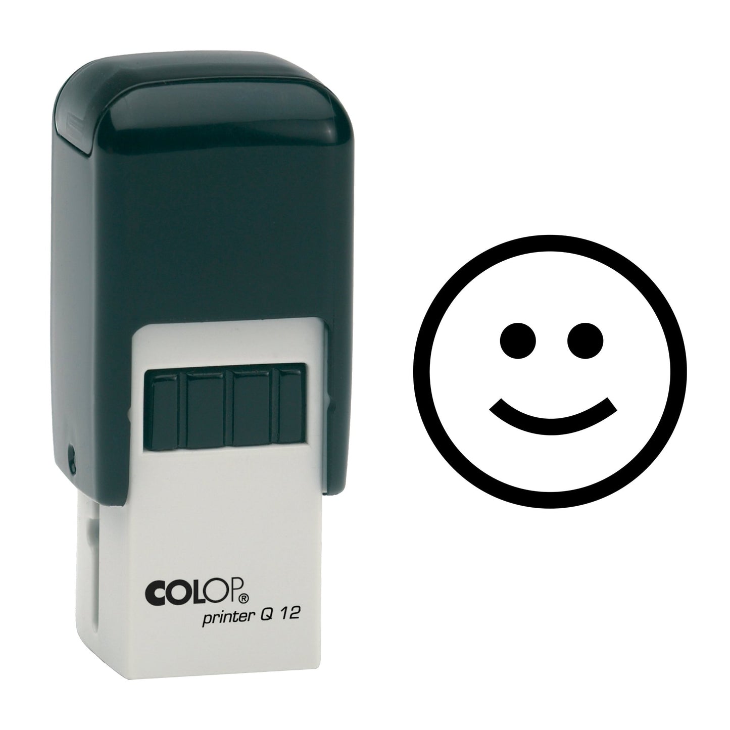 Smiley Face - Loyalty Card Rubber Stamp - 11mm x 11mm Impression