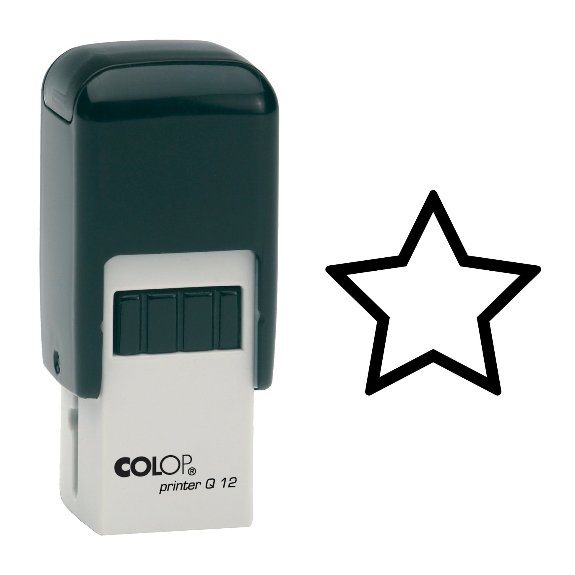 Star - Loyalty Card Rubber Stamp - 11mm x 11mm Impression