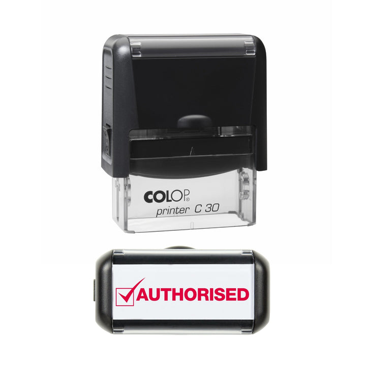 Tick Authorised Stamp, 45 x 9mm, COLOP C30