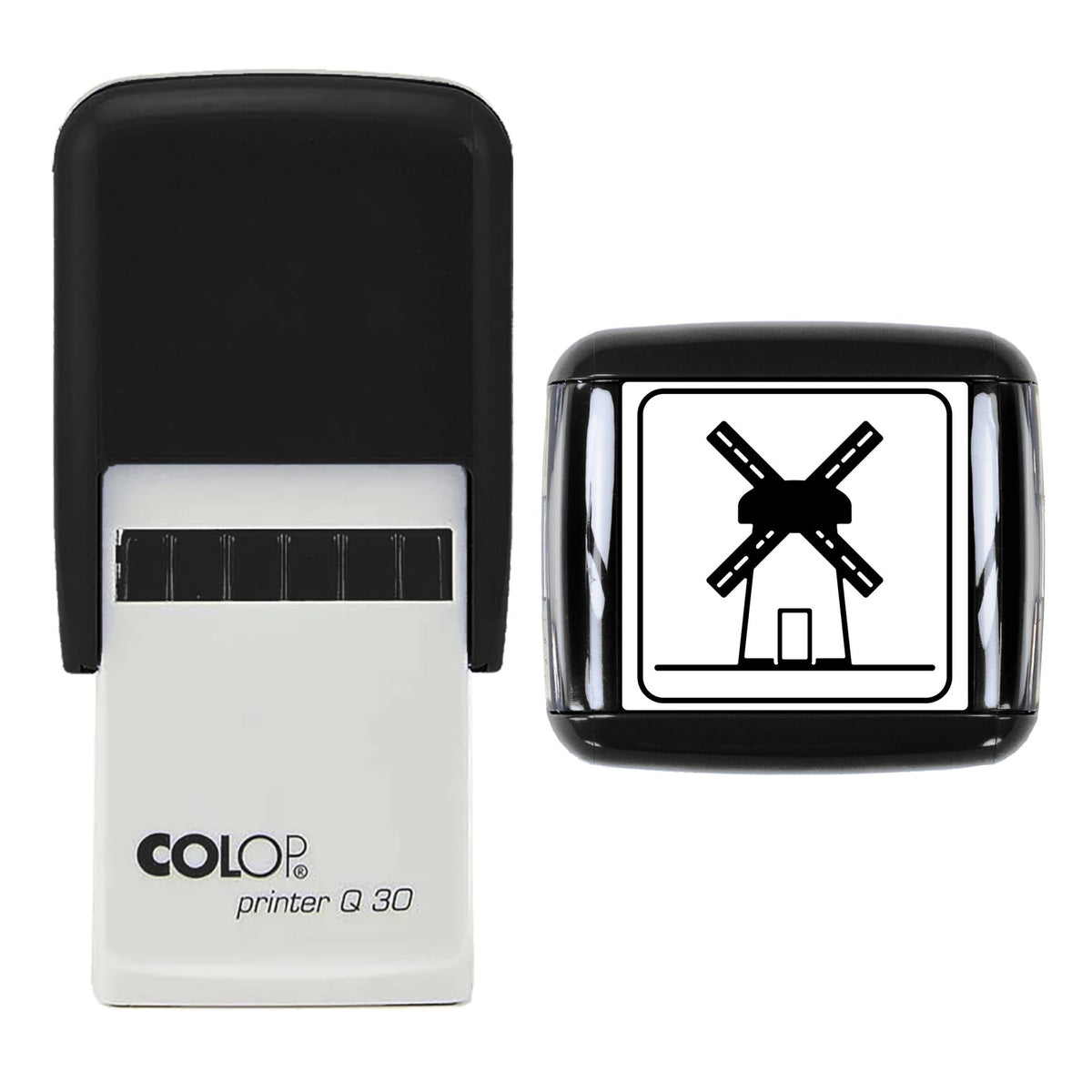 Traditional Windmill Stamp, 30 x 30mm, COLOP Q30
