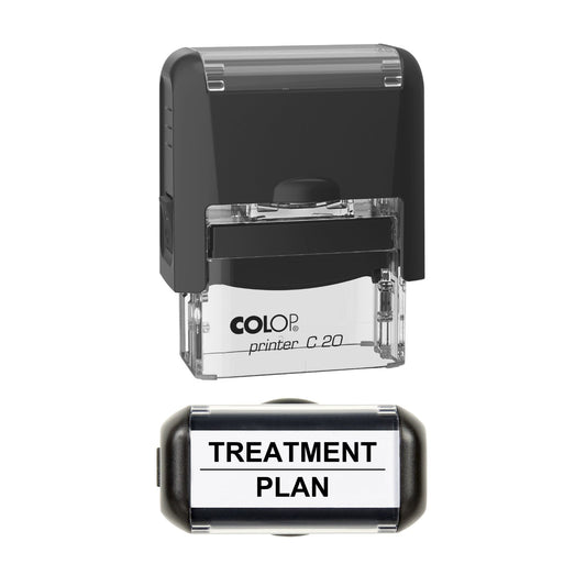 Treatment Plan Stamp, 37 x 12mm, COLOP C20