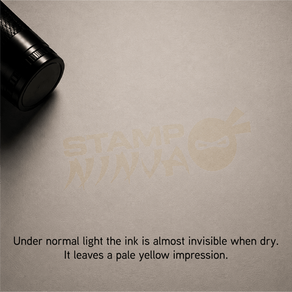 UV Security Stamp with Invisible UV Ink | Custom Personalised Stamp for Asset Marking, Property Identification, Anti - Theft Security & Document Verification | COLOP Printer C60