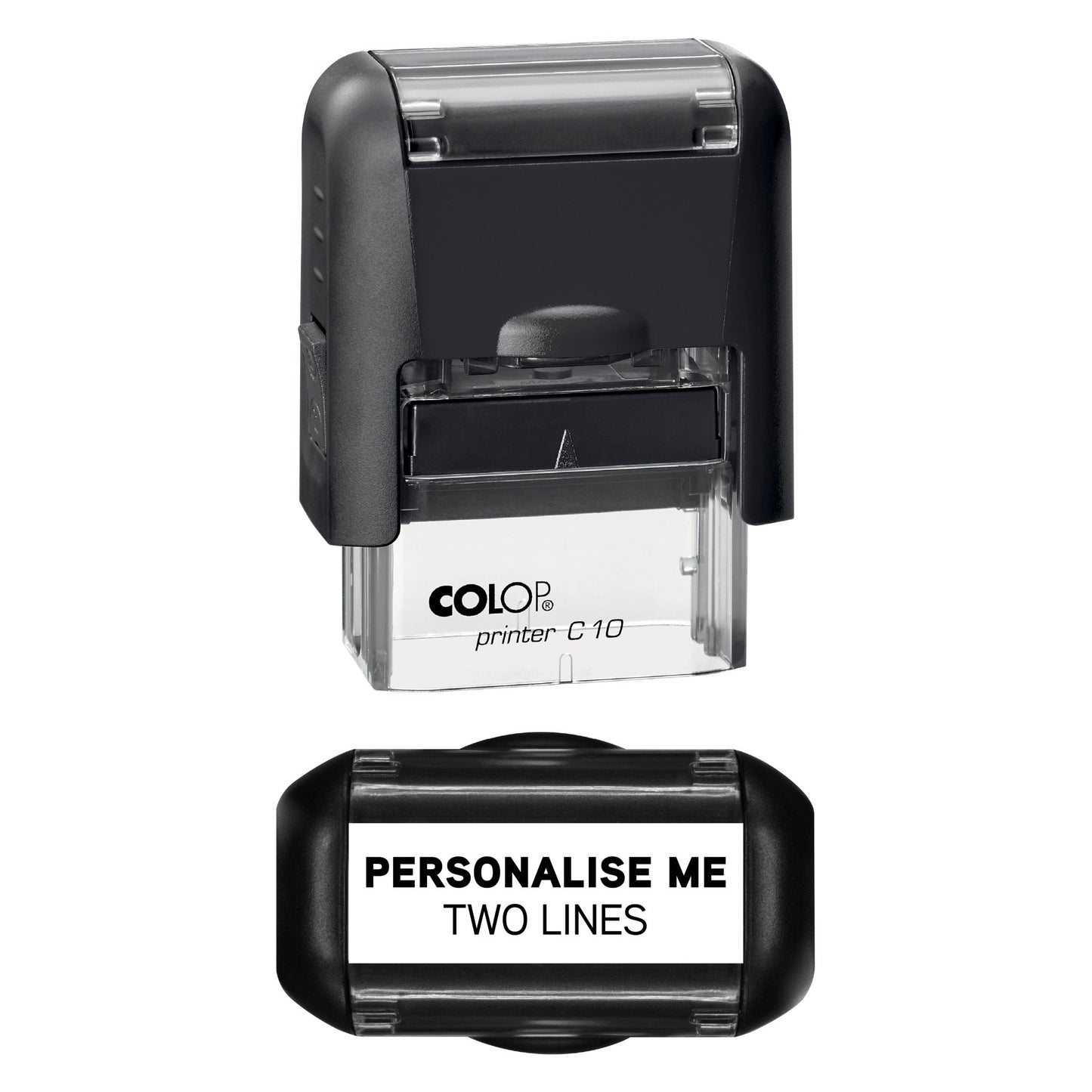UV Security Stamp with Invisible UV Ink | Custom Personalised Stamp for Asset Marking, Property Identification, Anti - Theft Security & Document Verification | COLOP Printer C10