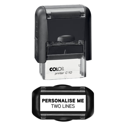 UV Security Stamp with Invisible UV Ink | Custom Personalised Stamp for Asset Marking, Property Identification, Anti - Theft Security & Document Verification | COLOP Printer C10