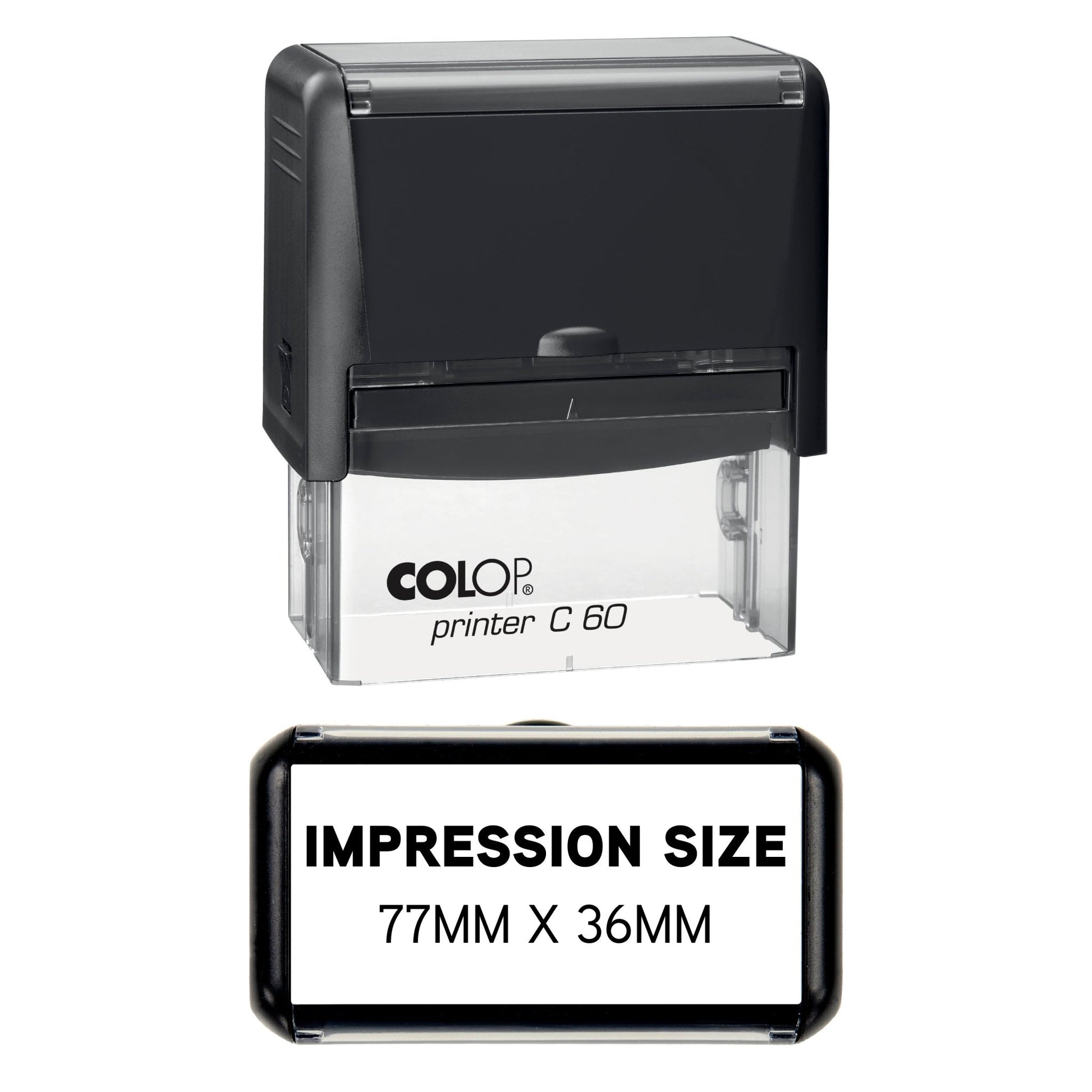 UV Security Stamp with Invisible UV Ink | Custom Personalised Stamp for Asset Marking, Property Identification, Anti - Theft Security & Document Verification | COLOP Printer C60