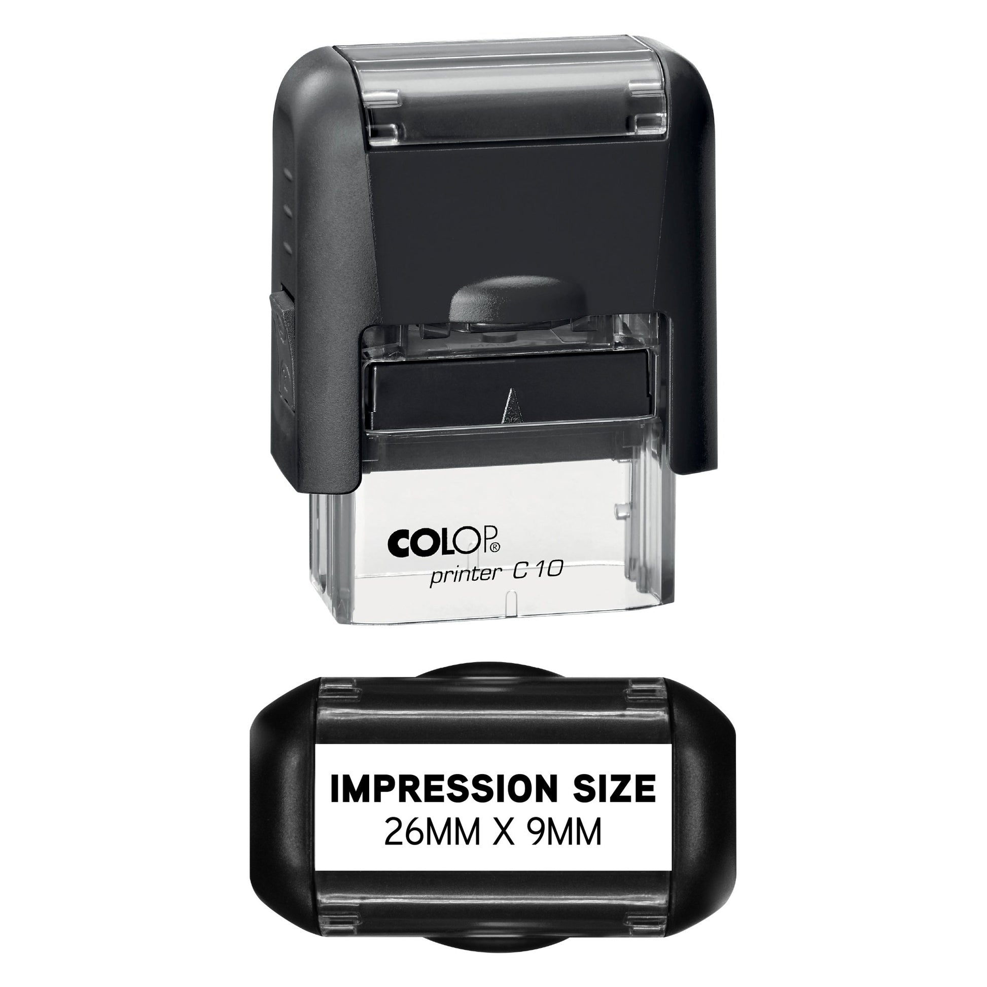 UV Security Stamp with Invisible UV Ink | Custom Personalised Stamp for Asset Marking, Property Identification, Anti - Theft Security & Document Verification | COLOP Printer C10