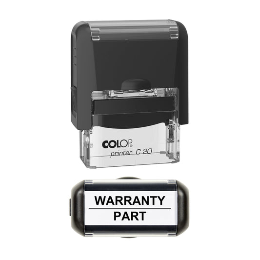 Warranty Part Vehicle Service Stamp, 37 x 12mm, COLOP C20
