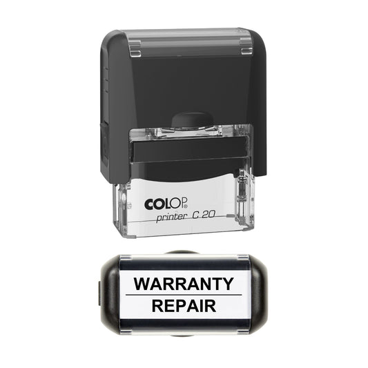 Warranty Repair Vehicle Service Stamp, 37 x 12mm, COLOP C20