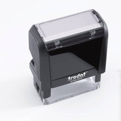 48 x 18mm - Custom Made Self - Inking Rubber Stamp - Up to 5 Lines of Personalised Text