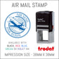Air Mail - Par Avion - Rubber Stamp - Trodat 4924 - 38mm x 38mm Impression