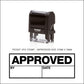 Approved - By - Date - Self Inking Rubber Stamp - Trodat 4912