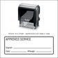 Approved Service - Self Inking Rubber Stamp - Trodat 4913 - 55mm x 21mm Impression