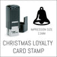Bell - Christmas Loyalty Card Rubber Stamp - Trodat 4921 - 11mm x 11mm Impression