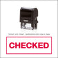 Checked Rubber Stamp - Trodat 4912 - 45mm x 18mm Impression