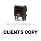 Client's Copy - Rubber Stamp - Trodat 4912 - 47mm x 18mm Impression