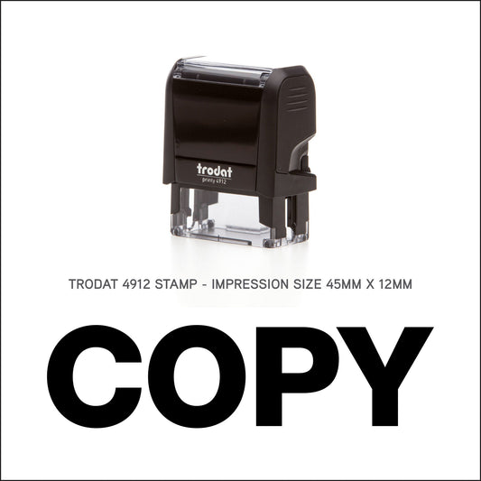 Copy - Rubber Stamp - Trodat 4912 - 45mm x 12mm Impression