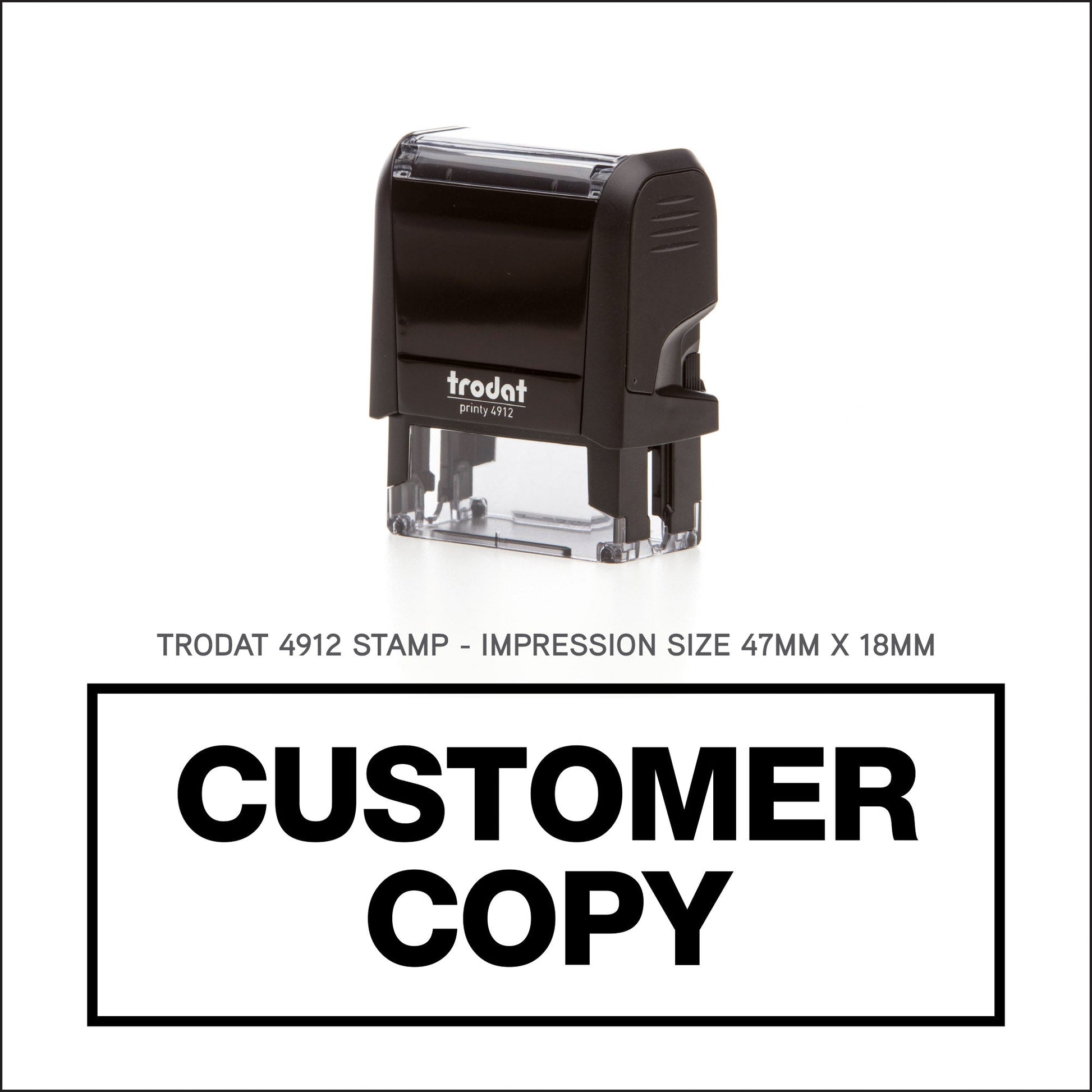 Customer Copy - Border - Trodat 4912 - 47mm x 18mm Impression