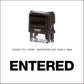 Entered - Rubber Stamp - Trodat 4912 - 47mm x 18mm Impression