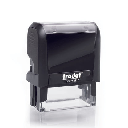 Fragile Glass Rubber Stamp - Trodat 4912 - 45mm x 18mm Impression