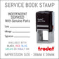 Independent Service To Manufacturers Schedule - Self Inking Rubber Stamp - Trodat 4924 - 38mm x 38mm Impression