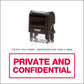 Private And Confidential Rubber Stamp - Trodat 4912 - 45mm x 18mm Impression